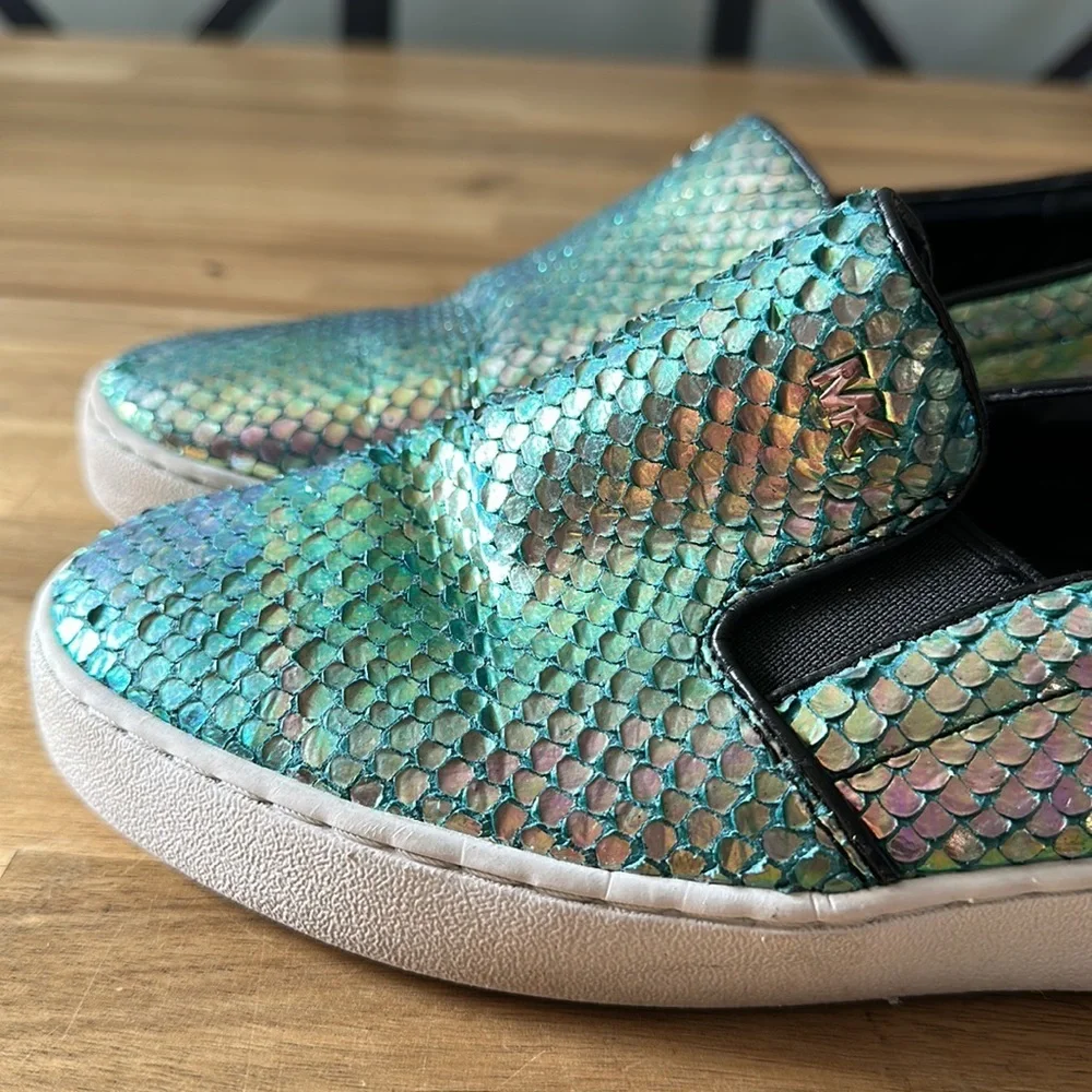 MICHAEL KORS Keaton iridescent sneakers